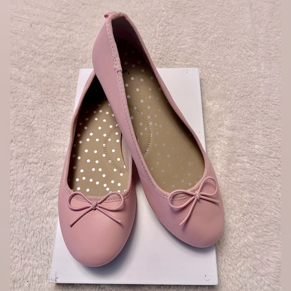 Cat & Jack Girls Pink Ballet Flats - Picture 3 of 8